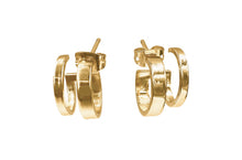Load image into Gallery viewer, Gemelli Faux-Double Hoop Earrings
