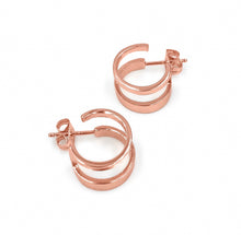 Load image into Gallery viewer, Gemelli Faux-Double Hoop Earrings