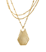 Load image into Gallery viewer, Sunburst Layered Necklace