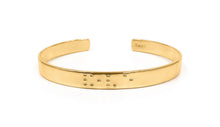 Load image into Gallery viewer, Love Is Blind Braille Cuff
