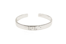 Load image into Gallery viewer, Love Is Blind Braille Cuff