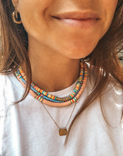 Load image into Gallery viewer, multiple layered clay bead heishi necklaces