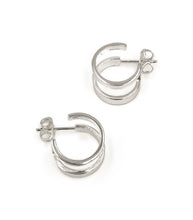 Load image into Gallery viewer, Gemelli Faux-Double Hoop Earrings
