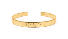 Load image into Gallery viewer, Love Is Blind Braille Cuff
