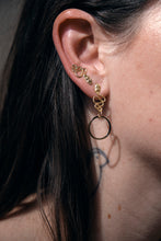 Load image into Gallery viewer, serpent studs with hoop on model

